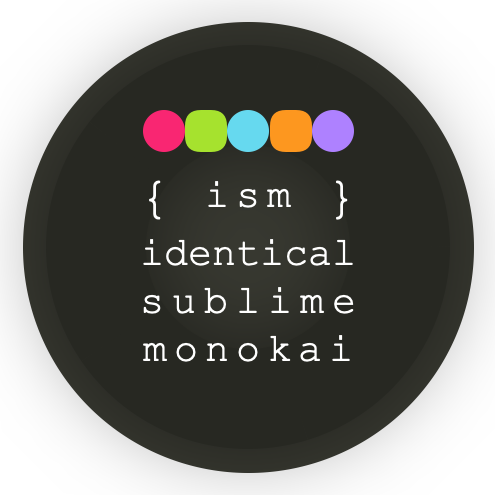 Identical Sublime Text Monokai theme